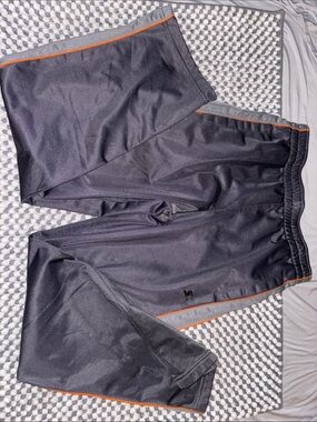 STARTER Dark Gray Track Pants with embroidered Logo Tag